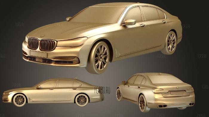 BMW 7 Series 2016 stl model for CNC